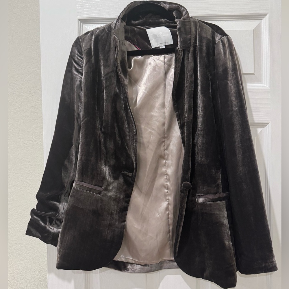 Anthropologie Velvet Blazer